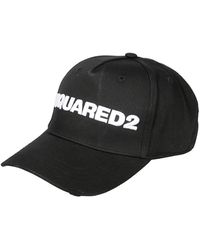 DSquared² - Weißes Gesticktes Logo Schwarzes Cap - Lyst