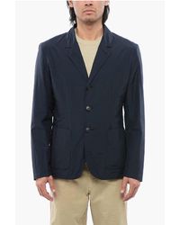 Woolrich - Enkelrijsblazer Met Opgestikte Zakken In Blauw - Lyst