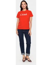 Saint Tropez - T-Shirt Gerade Passform Poinciana - Lyst