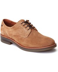 Base London - Mawley Leather Ginger Oxford Shoes - Lyst