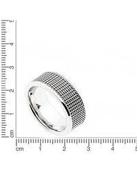 Zeeme - Stainless Steel Ring Edelstahl Glanz - Lyst