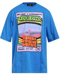 DSquared² - Double Pipeline Masters Design Skater Fit T-Shirt Cotton - Lyst
