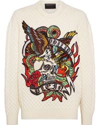 Philipp Plein - Pullover Rundhalsausschnitt Tattoo - Lyst