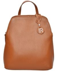 Isabella Rhea - Braune Lederhandtasche - Lyst
