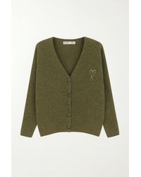 MixRay - Oversized Knit Cardigan With Heart Detail - Lyst