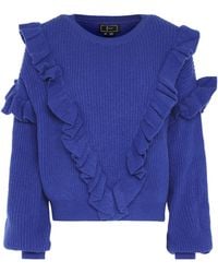 faina - Jumper Kobalt - Lyst