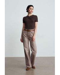Dilvin - High-Waist Straight-Leg Denim Jeans - Lyst