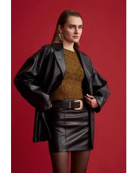 Dilvin - Lace-Knit Boat Neck Blouse - Lyst