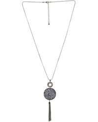 Steuer - Modeschmuck Anhänger Mit Kette Metall 84 Cm Lang - Lyst