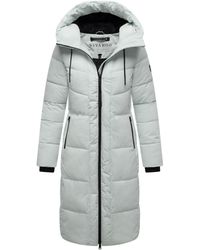Navahoo - Damen Winter Steppmantel Schokokuss – Elegant, Warm & Funktional - Lyst