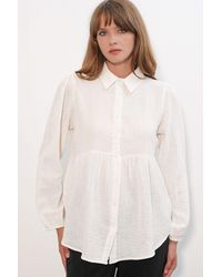 Bigdart - Oversized Cotton Long-Sleeve Shirt - Lyst