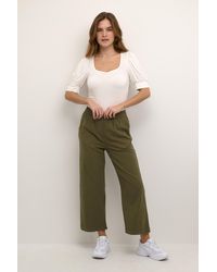 Kaffe - Casual Hose Loose Fit Grape Leaf - Lyst