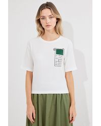 Bigdart - Printed Crew Neck Short Sleeve T-Shirt - Lyst