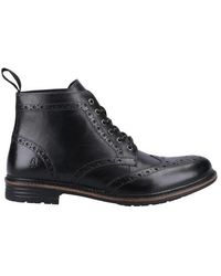 Hush Puppies - Joshua Leather Ankle Boots - Lyst