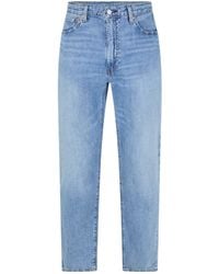 Levi's - 555 Denim Katoen Relaxed Fit Jeans (Linnen Blauw) - Lyst