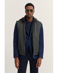 Bugatti - Herren Waterafstotend Vest Met Capuchon - Lyst
