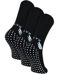 Talyx - 3 Pack Bamboo Crew Grip Socks - Lyst