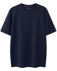 Basiclo - Oversized Premium T-Shirt Marineblauw - Lyst
