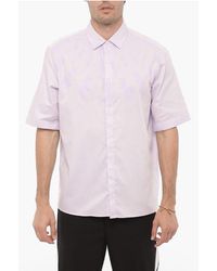Neil Barrett - Fairisle Thunderbolt-Overhemd Met Korte Mouwen - Lyst
