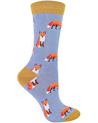 Miss Sparrow - Novelty Animal Soft Bamboo Breathable Socks - Lyst