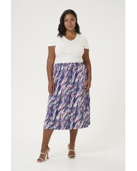 Kaffe - Rok A-Shape Abstract Multi Color Print Multicolour - Lyst