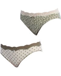 Janira - Pack-2 Brislip Coquettes Cotton Panties 1031497 For - Lyst