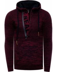 Rusty Neal - 1/2 Zip Chunky Slim Fit Hoodie - Lyst