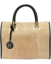 Isabella Rhea - Beiger Lederhandtasche - Lyst