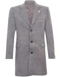 TruClothing - Long Wool Slim Fit Overcoat - Lyst