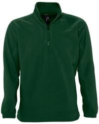 Sol's - Ness Zip Neck Anti-Pill Fleece Top (Forest) - Lyst