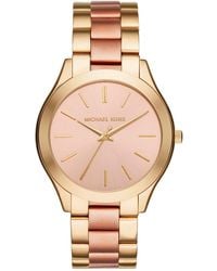 Michael Kors - Slim Runway Two-tone Watch - Lyst