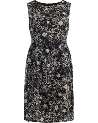 Usha - Retro Print Midi Jurk - Lyst