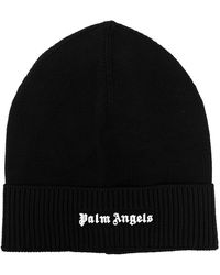 Palm Angels - Schwarze Mutze Mit Klassischem Logo Von - Lyst