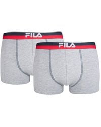 Fila - Boxershort Urban 2-Pack Met Logo Tailleband Katoen - Lyst