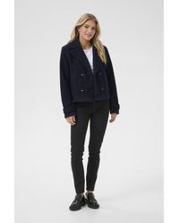 Kaffe - Jas Regular Fit Midnight Marine - Lyst