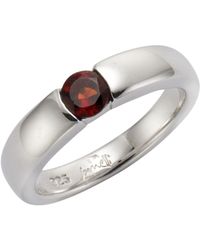 Jamelli - Ring 925 Rhodiniert Mit Echtem Granat - Lyst