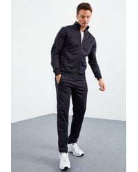 TOMMY LIFE - Scuba Knit Active Set With Zipper Collar - Lyst