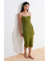 Dilvin - Sleeveless Bodycon Midi Dress With Cut-Out Detail - Lyst