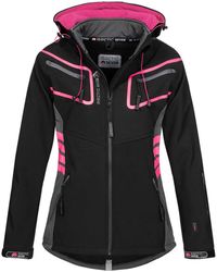 Arctic Seven - Dames Softshell Jas Zwart-grijs - Lyst