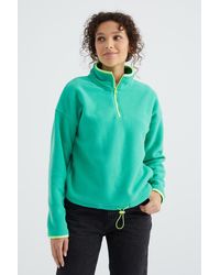 TOMMY LIFE - Oversized Plush Half-Zip Sweatshirt - Lyst