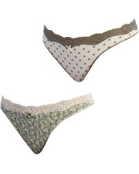 Janira - Pack-2 Coquettes Cotton Thongs 1031585 For - Lyst
