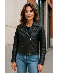 Infinity Leather - Vintage Classic Brando Biker Jacket - Lyst