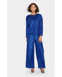 Saint Tropez - Blouse Met Lange Mouwen Regular Fit Blue - Lyst