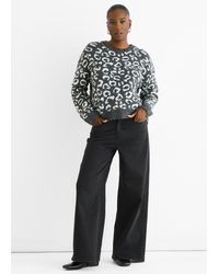 Gini London - Animal Pattern Loose Fit Knit Jumper - Lyst