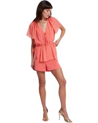 Ted Baker - Geweven Peplum Top - Lyst