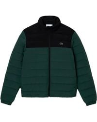 Lacoste - Steppjacke Mit Kapuze Für Herren /Grün) - Lyst