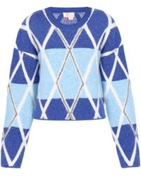IZIA - Pullover Frauen Marineblau Hellblau - Lyst