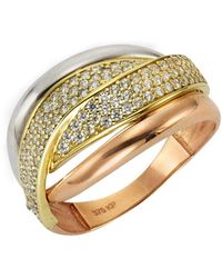 Fascination by Ellen K. - Ring 375 Dreifarbig Zirkonia - Lyst