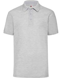 Fruit Of The Loom - 65/35 Polo Shirt (Heather) - Lyst