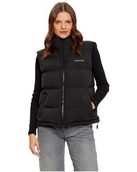Guess - Ärmellose Steppjacke Damen Gj Regular - Lyst